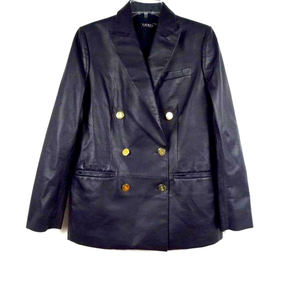 Ralph Lauren Lamb Skin Leather Blazer